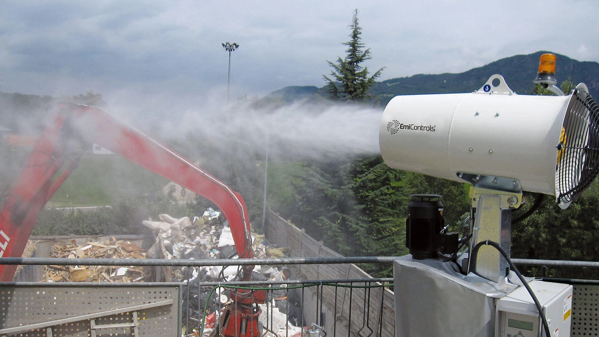 EmiControls kontrola prašine u postrojenju za recikliranje