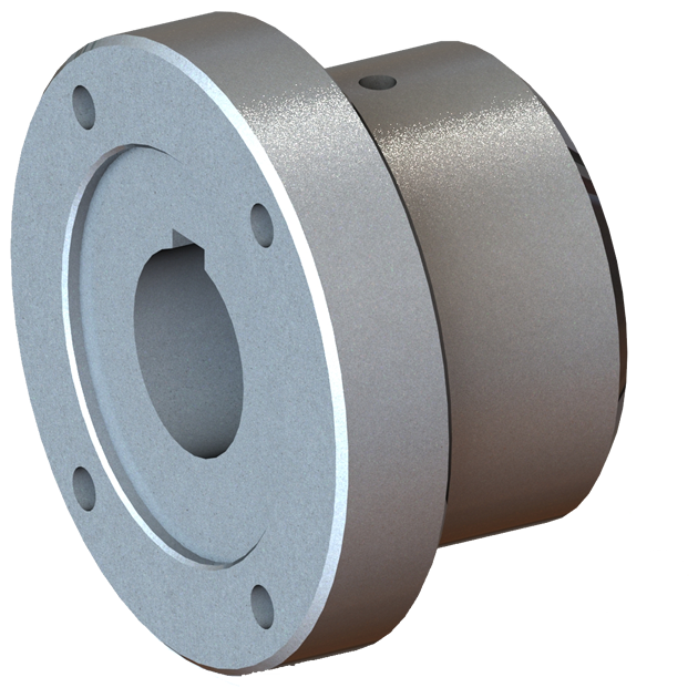 Hubs for pump shafts for connection to the cardan shaft